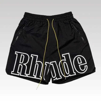 Rhude Logo Short 'Black' - Drip Slum