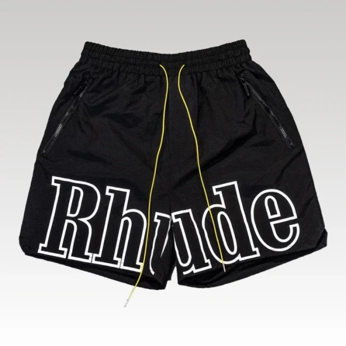 Rhude Logo Short 'Black' - Drip Slum