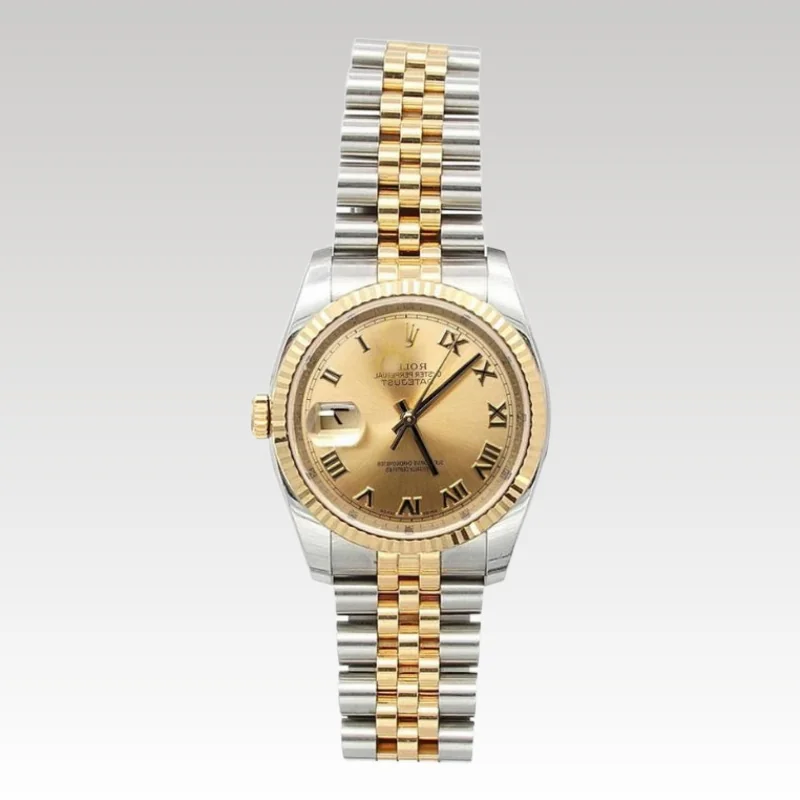 Rolex Date Just Champagne Gold RLX016 - Drip Slum