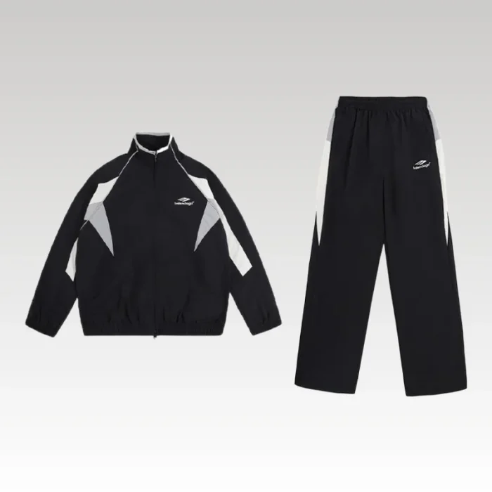 Set Balenciaga Logo Track Jacket and Pants BL013 - Drip Slum