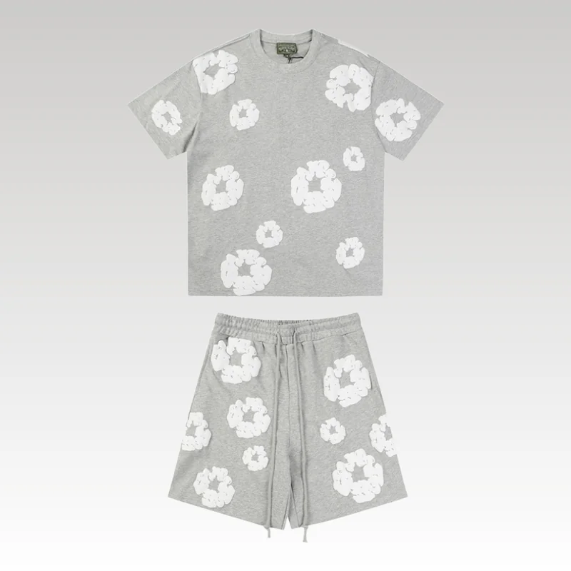 Home Basic 818 Set Denim Tears White Clouds Grey - Drip Slum