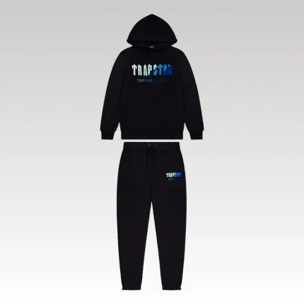 Set Trapstar Chenille Black/Blue - Drip Slum