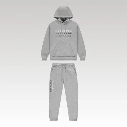 Set Trapstar Chenille Decoded 2.0 Hoodie Grey/Ice Blue - Drip Slum