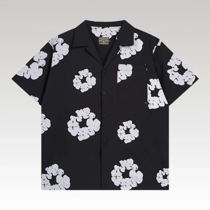Shirt Denim Tears Circle Clouds Black - Drip Slum