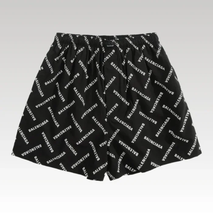 Shorts Balenciaga Allover Logo Print BL044 - Drip Slum
