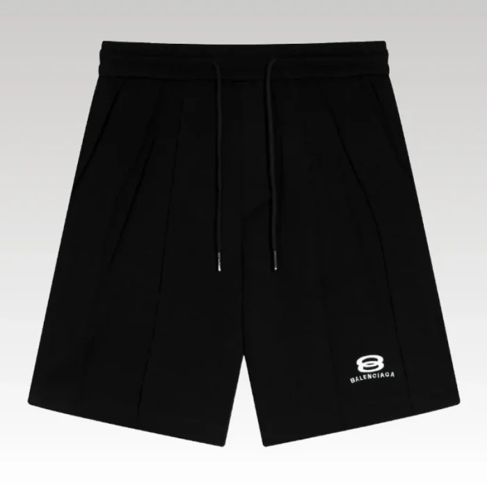 Shorts Balenciaga Logo Black BL020 - Drip Slum