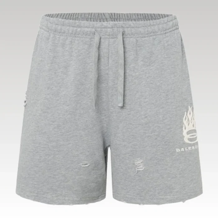 Shorts Balenciaga Logo Grey BL023 - Drip Slum