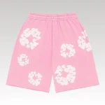 Shorts Denim Tears The Cotton Wreath Pink - Drip Slum