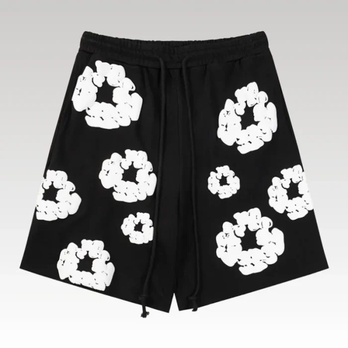 Shorts Denim Tears White Clouds Black - Drip Slum