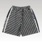 Shorts Dior Monogram Navy Side Stripes DO060 - Drip Slum