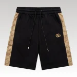 Shorts Gucci Black Monogram Side-Pocket GC094 - Drip Slum