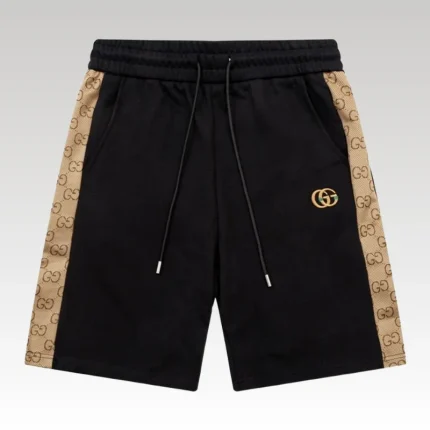 Shorts Gucci Black Monogram Side-Pocket GC094 - Drip Slum