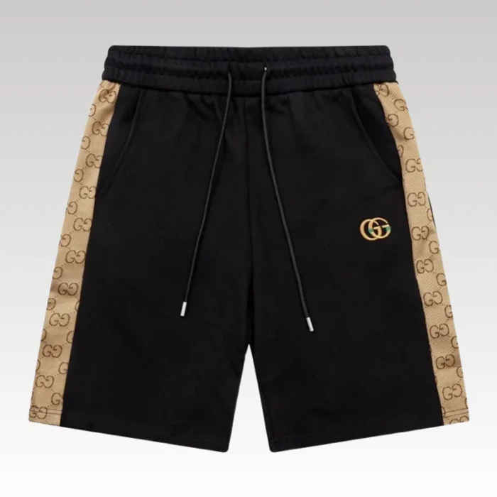 Shorts Gucci Black Monogram Side-Pocket GC094 - Drip Slum