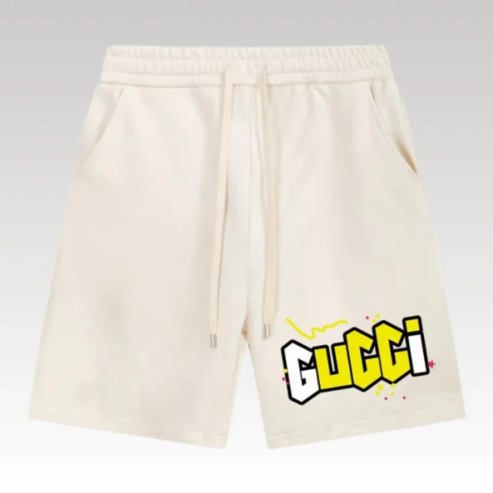 Shorts Gucci Logo White GC084 - Drip Slum