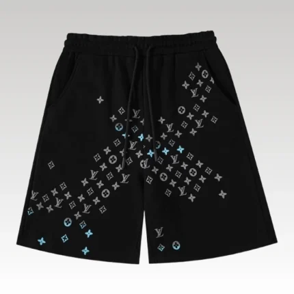 Shorts Louis Vuitton LV Black Blue Monogram - Drip Slum
