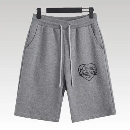 Shorts Louis Vuitton LV Gray Heart Logo - Drip Slum