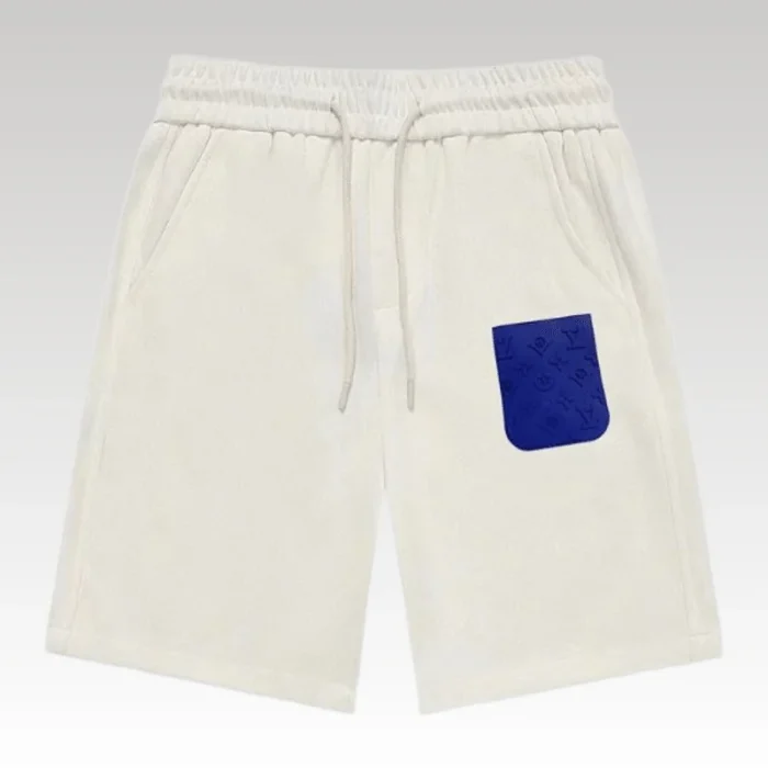 Shorts Louis Vuitton White Blue Pocket - Drip Slum
