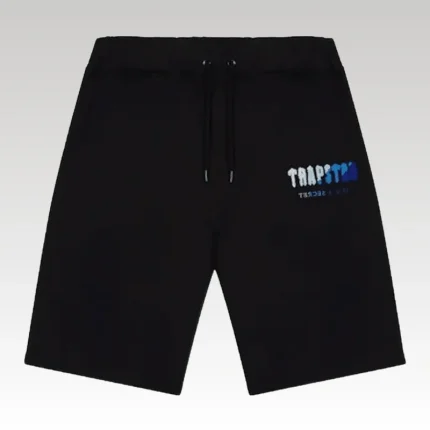 Shorts Trapstar Chenille Black/Blue - Drip Slum