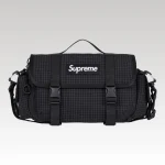 Shoulder Bag Supreme Black Grid SP061 - Drip Slum