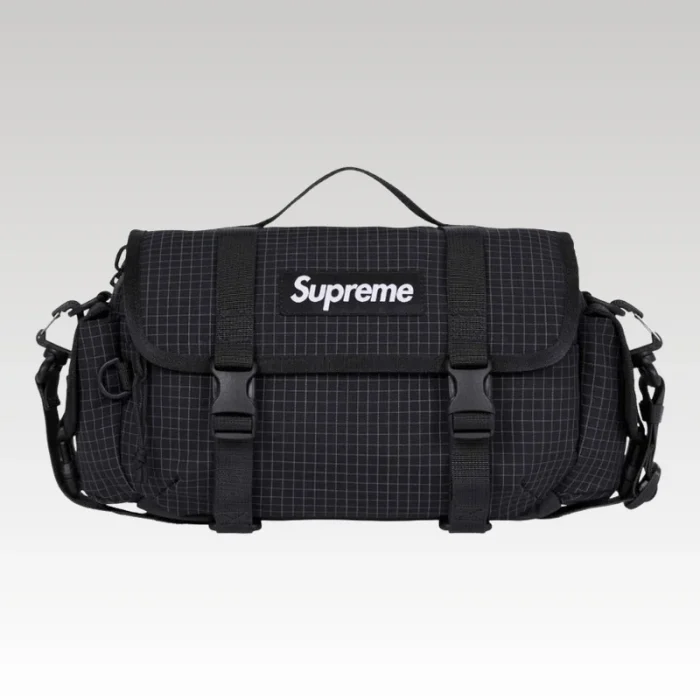 Shoulder Bag Supreme Black Grid SP061 - Drip Slum