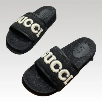 Slides Gucci GG with Signature Strap GC136 - Drip Slum