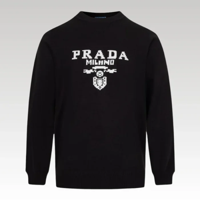 Sweater Prada Milano Black Men's PD044 - Drip Slum