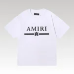 T-shirt Amiri Bar Logo White - Drip Slum