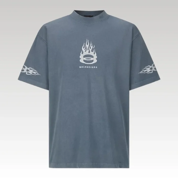 T-shirt Balenciaga Graffiti Black Oversized BL024 - Drip Slum