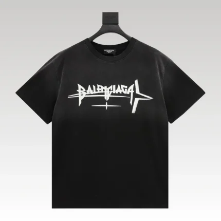 T-shirt Balenciaga Logo Graphic Black BL055 - Drip Slum