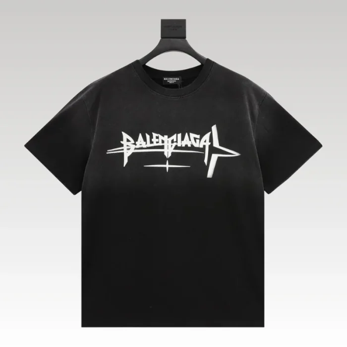 T-shirt Balenciaga Logo Graphic Black BL055 - Drip Slum