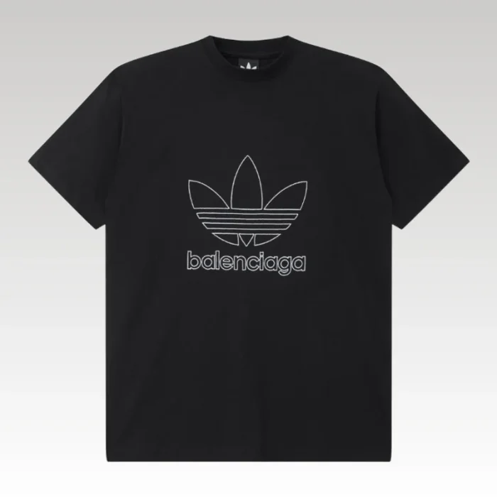 T-shirt Balenciaga x Adidas Trefoil Logo Black BL005 - Drip Slum