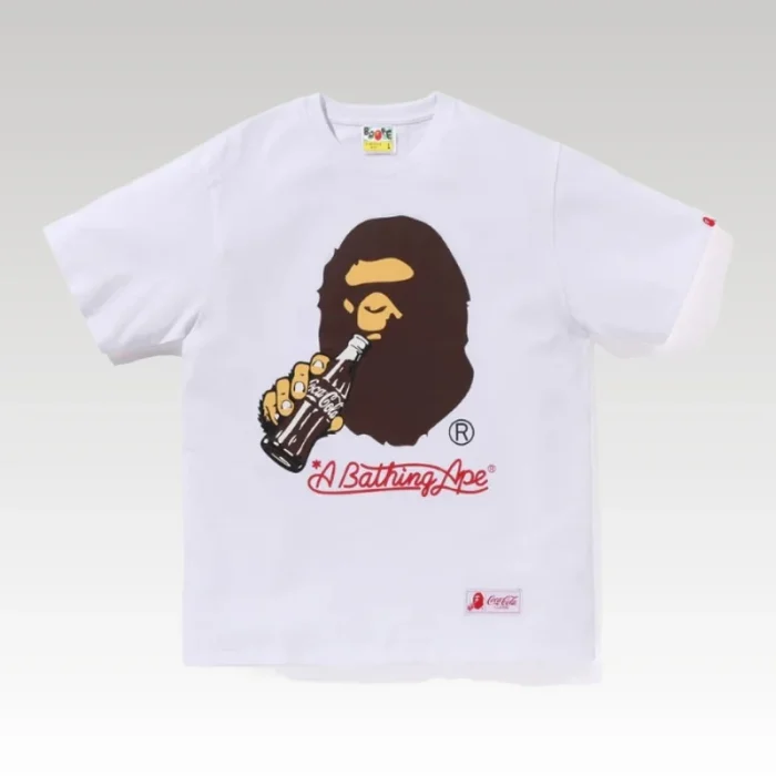 T-shirt BAPE Coca-Cola White Collaboration BP070 - Drip Slum