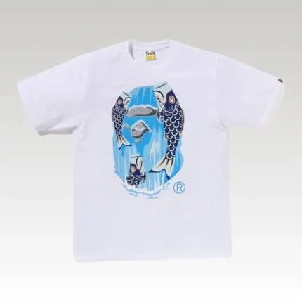 T-shirt Bape Koi Fish White Graphic BP083 - Drip Slum