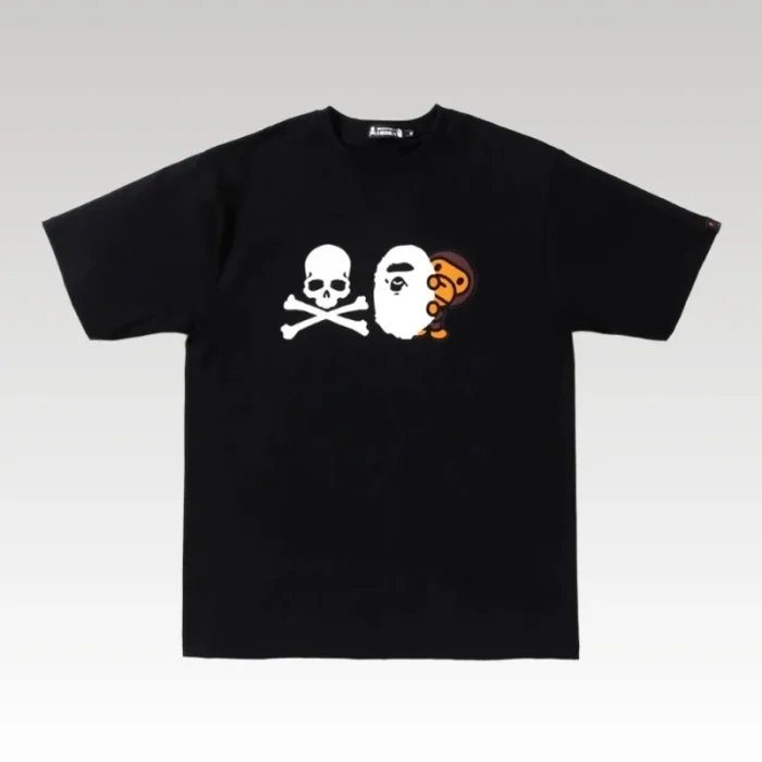T-shirt BAPE Skull Baby Milo Black BP077 - Drip Slum