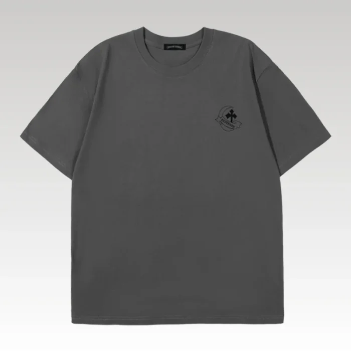 T-shirt Chrome Hearts Large Cross Grey Logo CH019 - Drip Slum