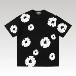 T-shirt Denim Tears White Clouds Black - Drip Slum