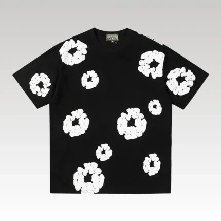 T-shirt Denim Tears White Clouds Black - Drip Slum