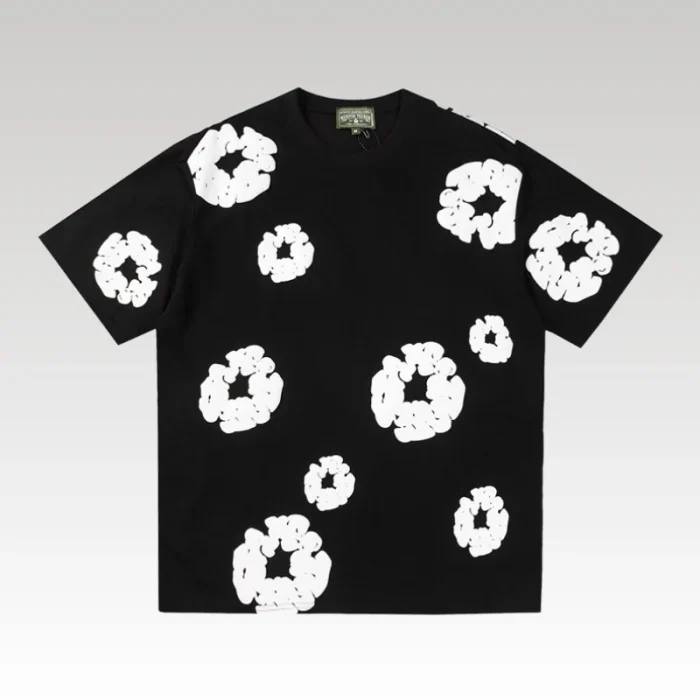 T-shirt Denim Tears White Clouds Black - Drip Slum