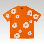 T-shirt Denim Tears White Clouds Orange - Drip Slum