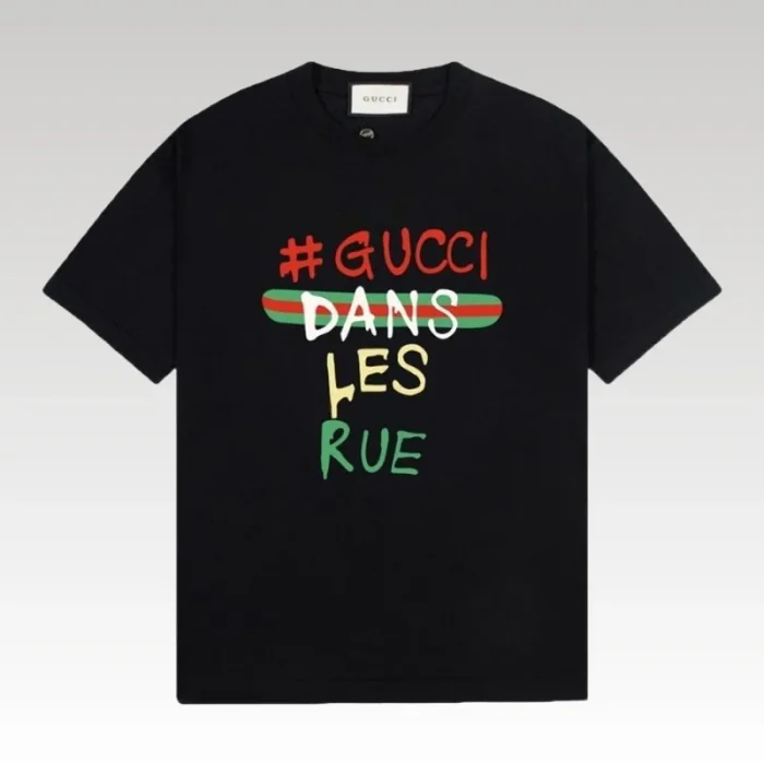 T-shirt Gucci Dans Les Rue Black GC050 - Drip Slum