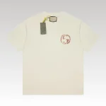 T-shirt Gucci Distressed Logo Beige GC047 - Drip Slum