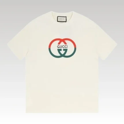 T-shirt Gucci Double G Logo White GC045 - Drip Slum