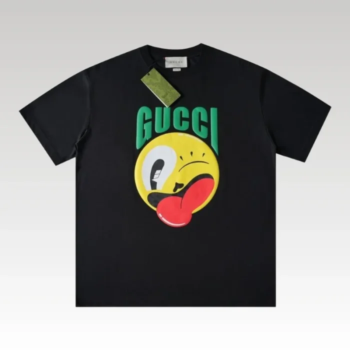 T-shirt Gucci Emoji Logo Black GC011 - Drip Slum