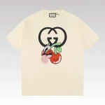 T-shirt Gucci GG Cherry White GC032 - Drip Slum