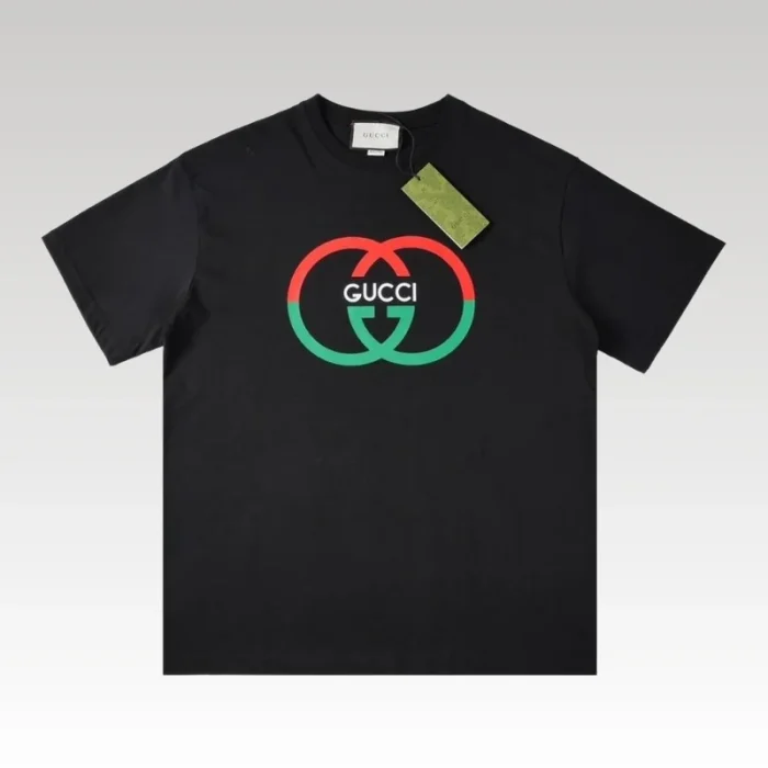 T-shirt Gucci Interlocking Logo Black GC013 - Drip Slum