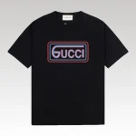 T-shirt Gucci Logo Black GC065 - Drip Slum