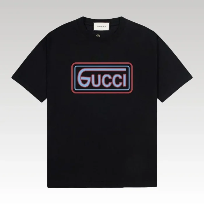 T-shirt Gucci Logo Black GC065 - Drip Slum