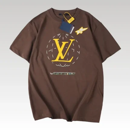 T-shirt Louis Vuitton Brown LV185 - Drip Slum