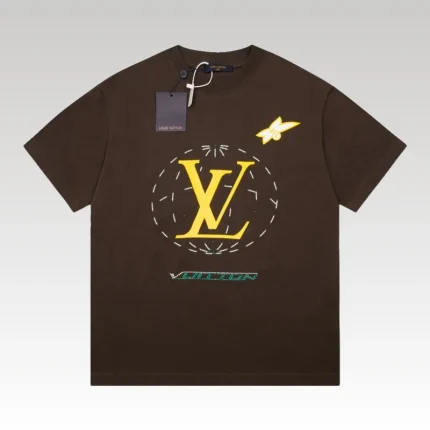 T-shirt Louis Vuitton Brown LV204 - Drip Slum