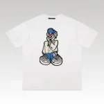 T-shirt Louis Vuitton Cartoon Embroidery - Drip Slum